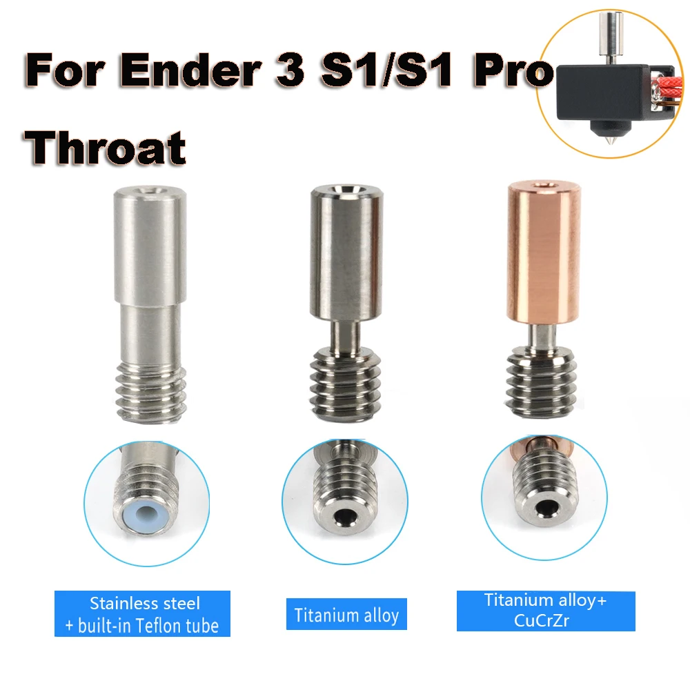 1/2 шт. Ender-3 S1 горло биметаллическое из титанового сплава терморазрыв Hotend для Ender 3
