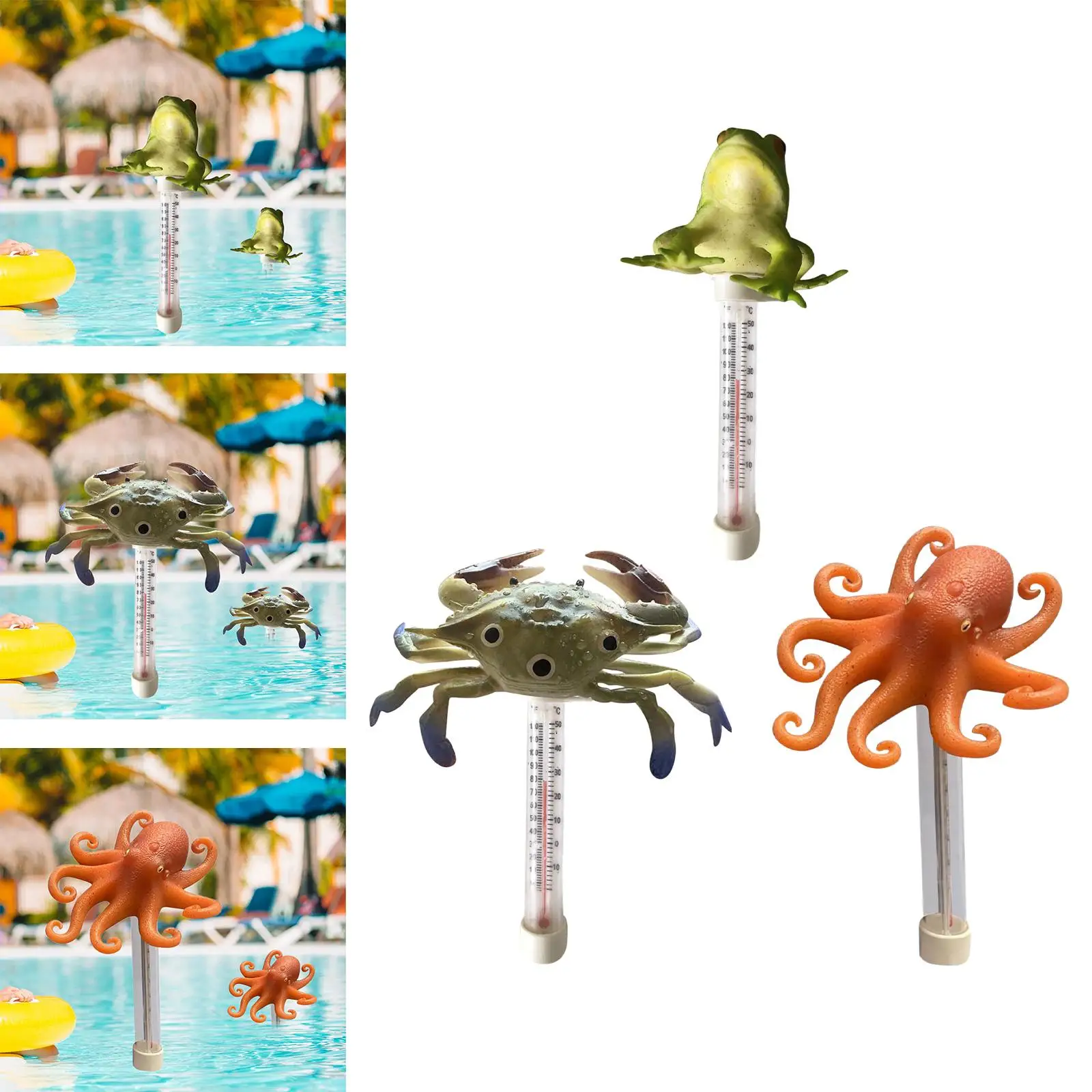 Плавающий термометр для бассейна датчик температуры воды в помещении и на