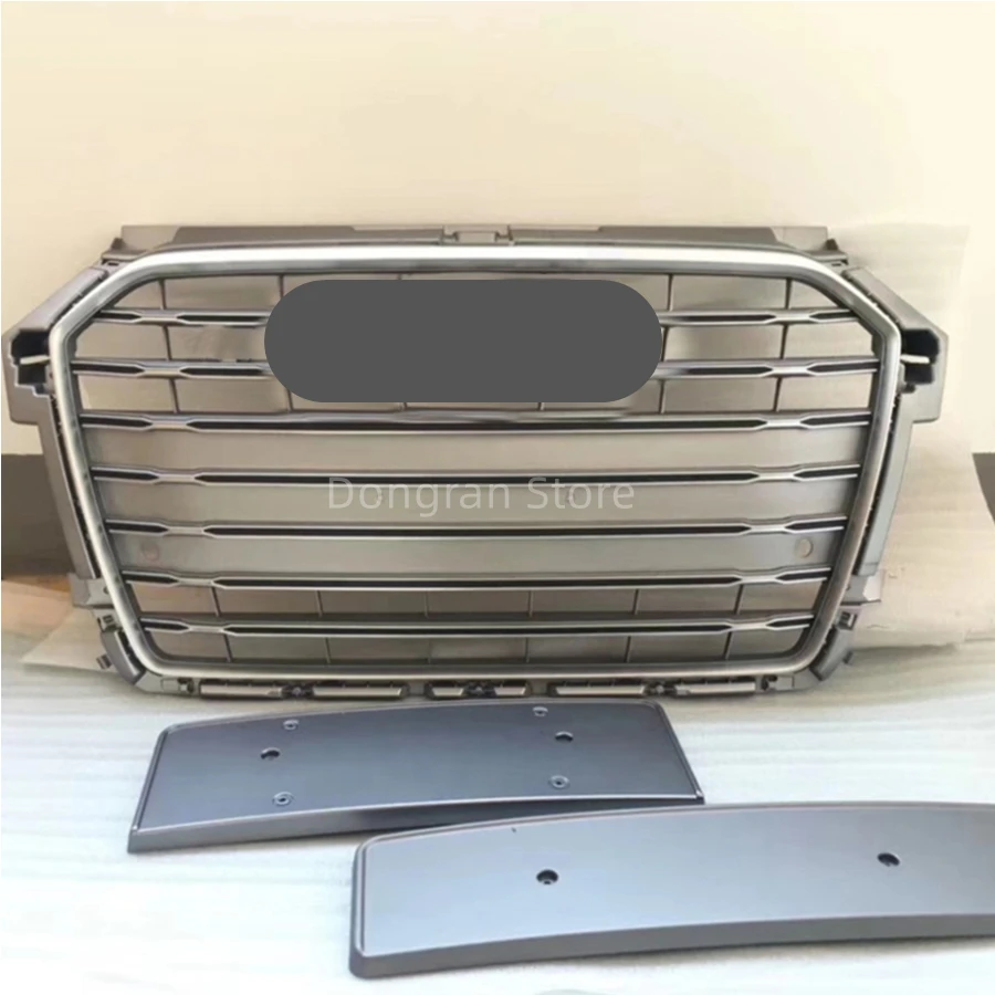 

Grey Car Front Bumper Grille Grill For Audi A1/S1 Grill 2015 2016 2017 2018 Car Accessories