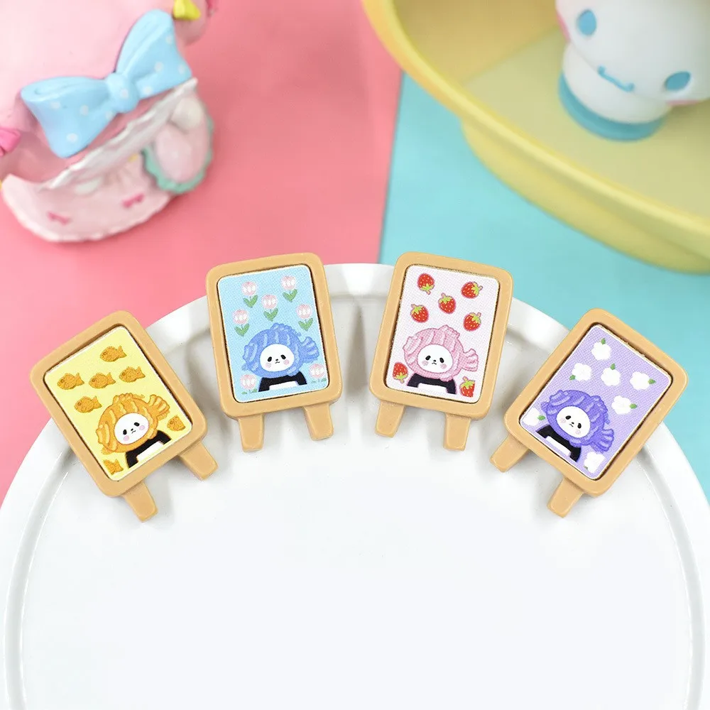 

10pcs Resin Mini Menu Board DIY Scrapbooking Materials Supplies Cabochon Flatback Dollhouse Miniatures Figures Crafts Kawaii
