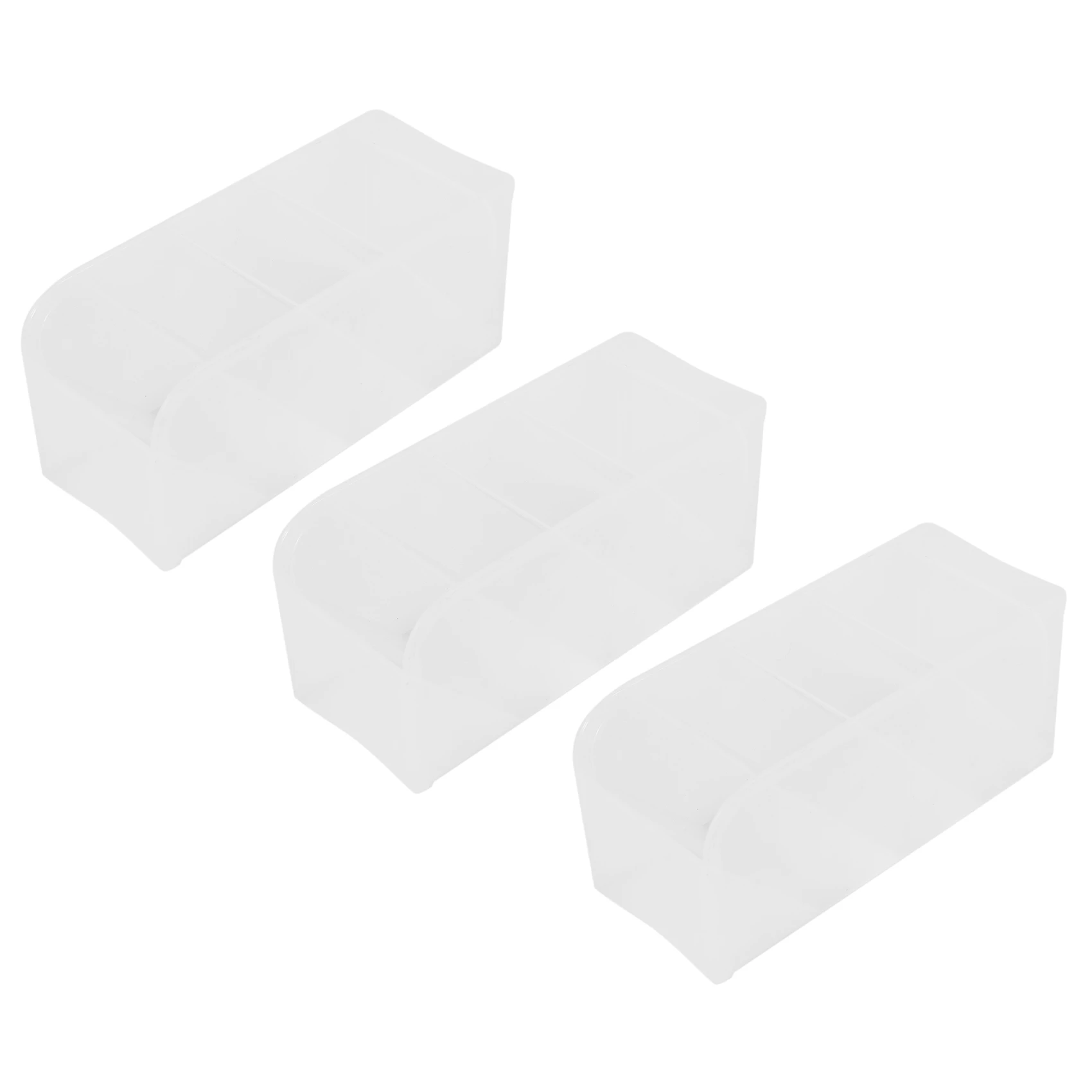 

3 Pcs Big Desk Organizer- Pen Organizer Storage for Office School Home Supplies Translucent White Pen Storage Holder High Cap