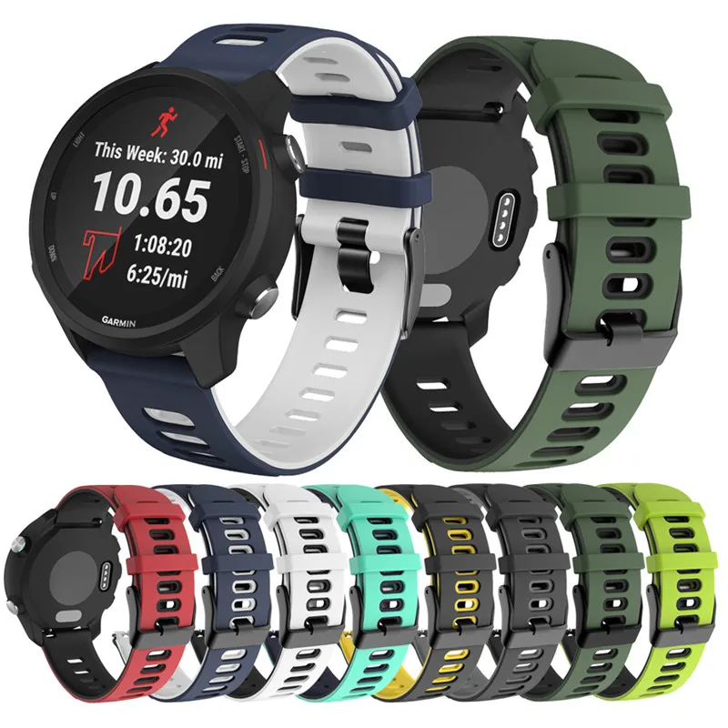 

22mm 20mm Soft Silicone strap for Amazfit GTR 47mm 42mm GTS Sport strap for Samsung watch 3 Huawei GT2 Ticwatch/Garmin 745