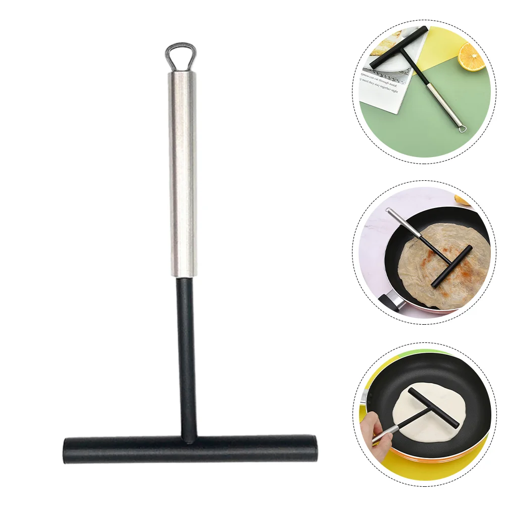 

Crepe Spreader Pancake Maker Batter Tool Tools Making Metal Spatula Scraper Kitchen Dough Spreaders Shape T Spreading Cooking
