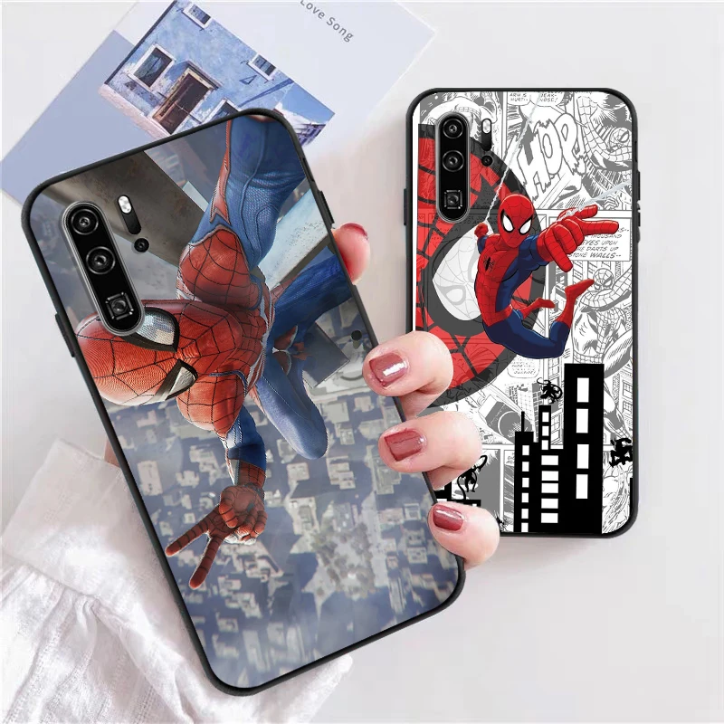

Marvel Spiderman Phone Cases For Huawei Honor P30 P40 Pro P30 Pro Honor 8X V9 10i 10X Lite 9A Cases Carcasa Soft TPU Funda