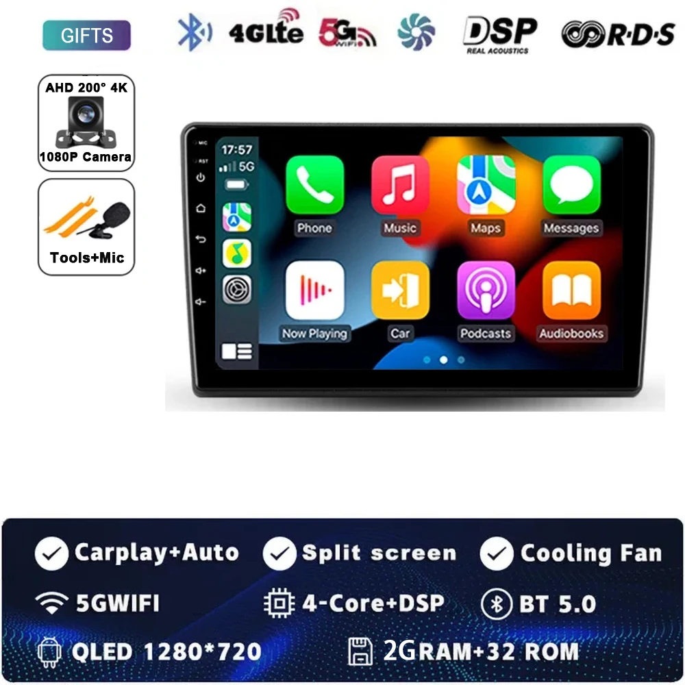 

Android 15 Carplay Auto для Kia Ceed ED 2006-2012 Автомобильный радиоприемник Мультимедийный видеоплеер Навигация GPS Без 2Din 2 Din DVD DSP 4G