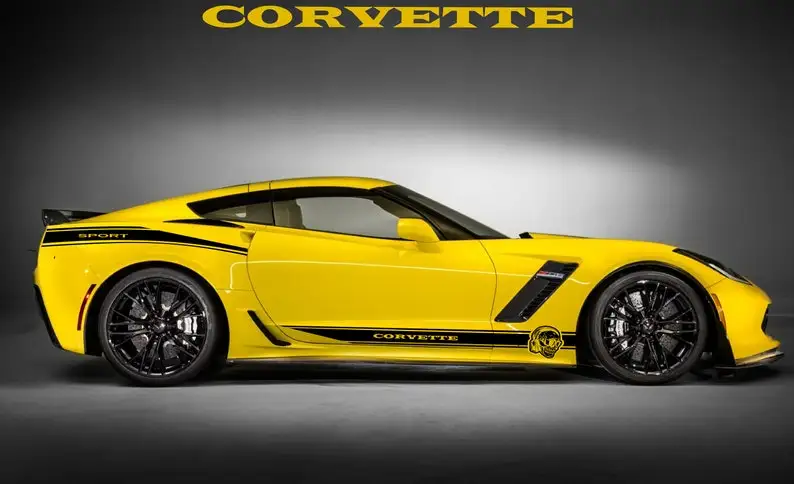 

4x Side Stripe Decal Graphic Sticker Kit for Corvette