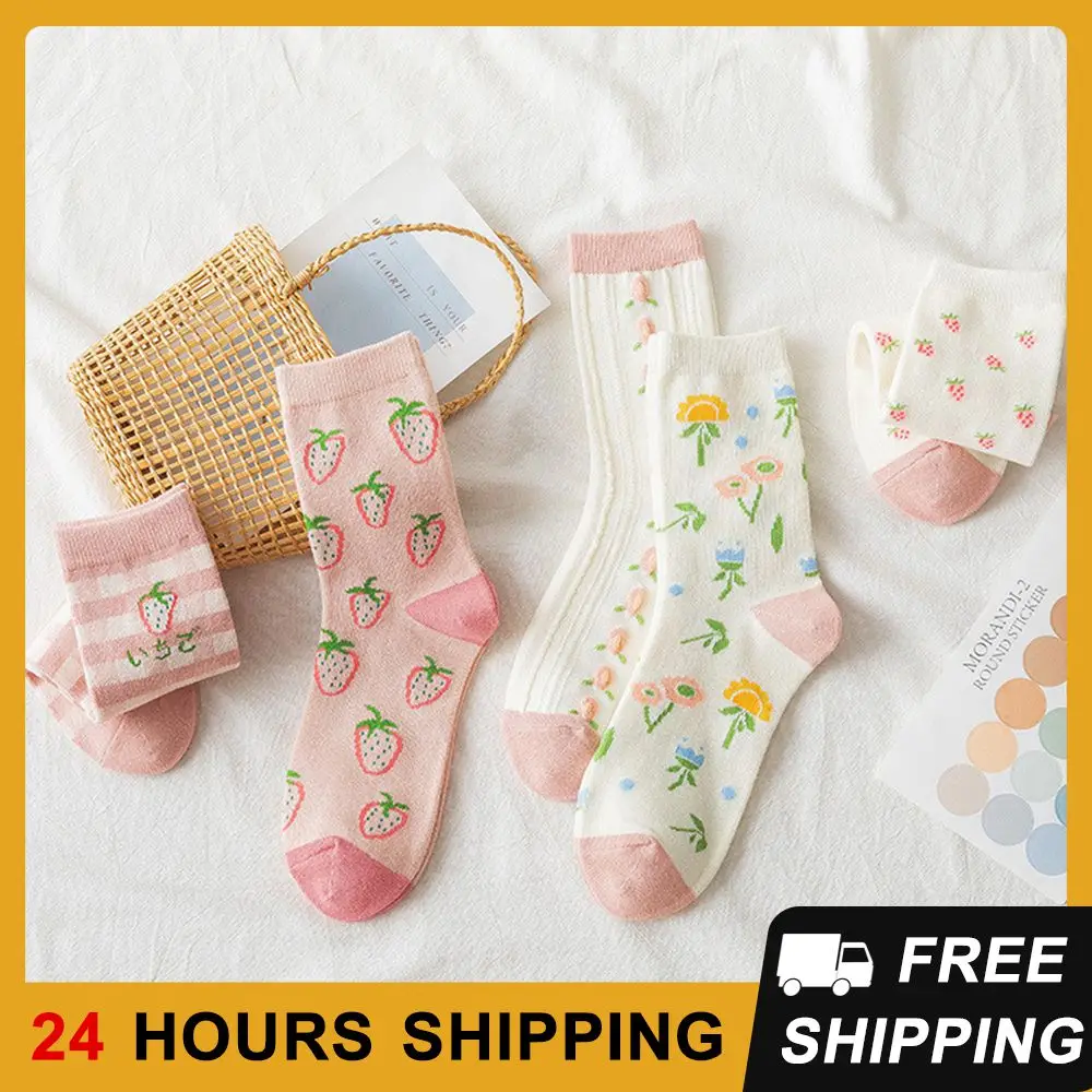 

Студенческие Носки в японском стиле, удобные женские весенние модные хлопковые носки, поглощающие пот мягкие штабелируемые чулки