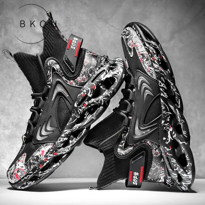 

Men Shoes New Breathable Blade Men's Sneakers High Quality Cushioning Men Shoes Outdoor Reflective Shoes Male Sneakers