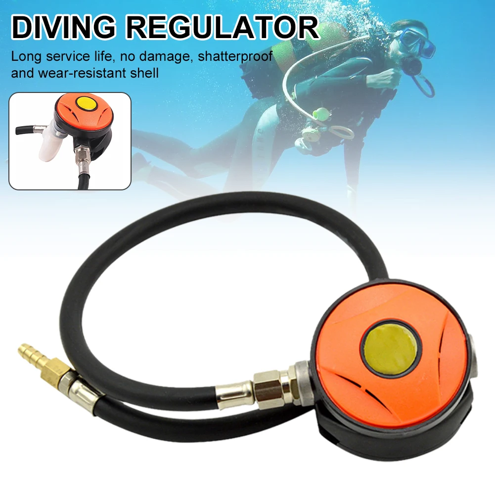 

126PSI Scuba Diving Dive Regulator 2nd Stage Regulator Low Pressure Hose Underwater Secondary Hookah with Mouthpiece