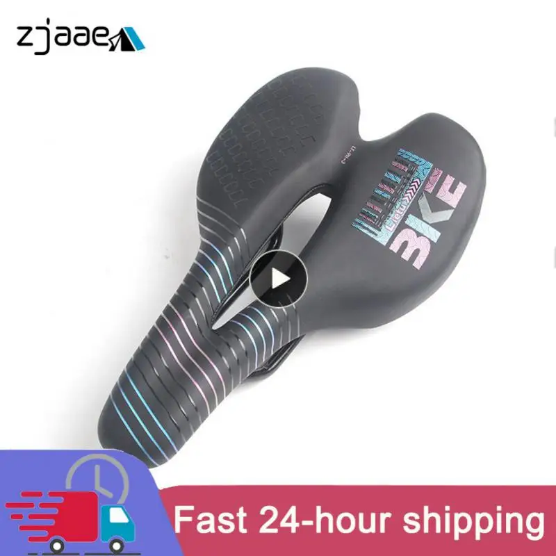 

AUBTEC Bicycle Saddle MTB Road Bike Seat Shockproof Absorbing Breathable Seat Cushion Mtb Saddle With Safety Warning Taillight