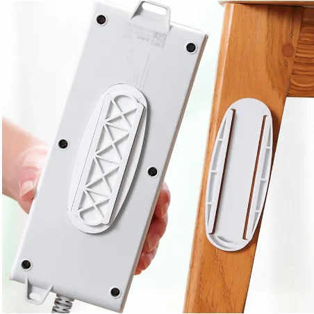 

Socket Storage Holder Punch-free Plug Fixer Self-Adhesive Socket Fixer Seamless Power Strip Holder Home Cable Organizer Racks