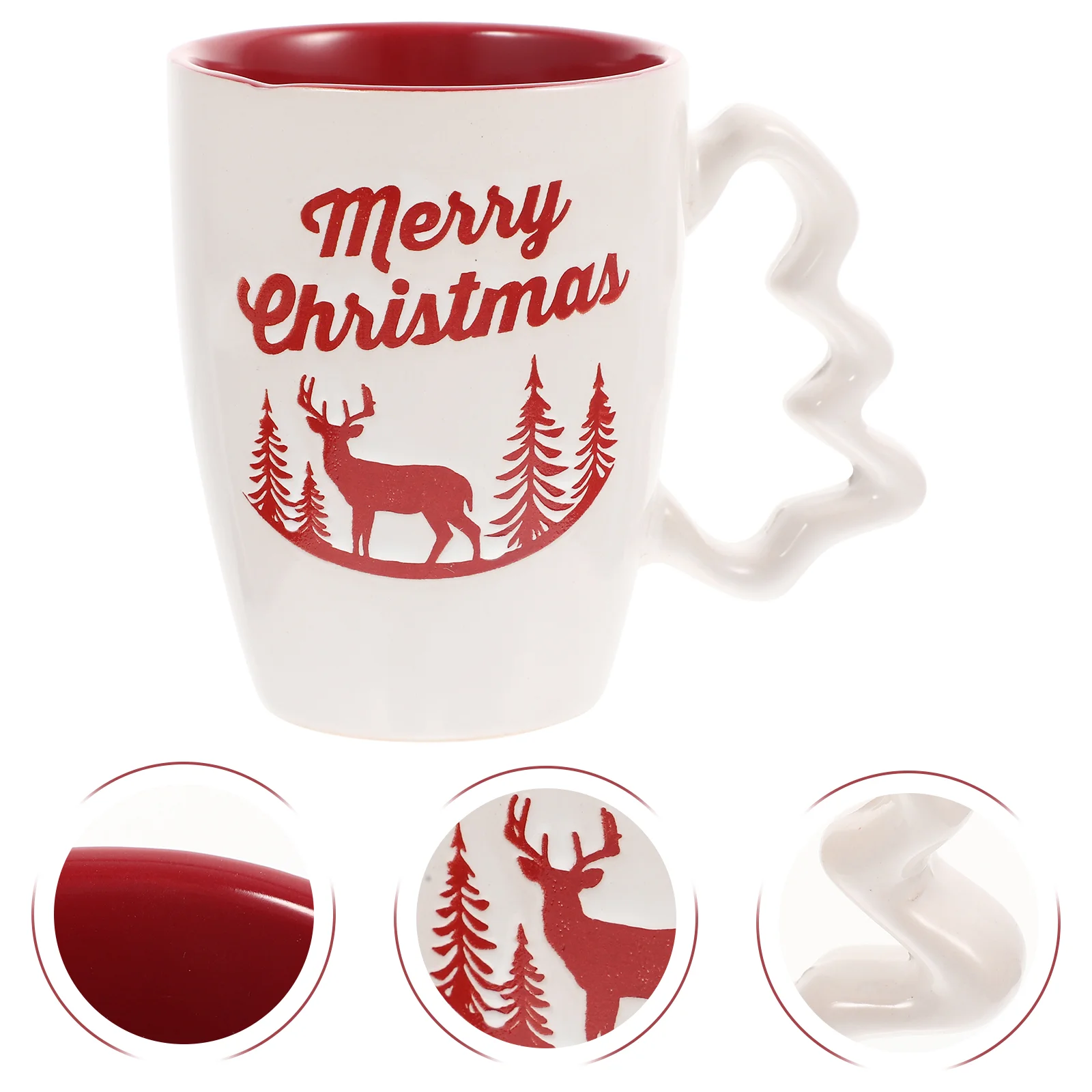

Christmas Cupmug Coffee Mugs Cereal Ceramic Printing Cupswater Container Pattern Decorsative Breakfast Espresso Drinking