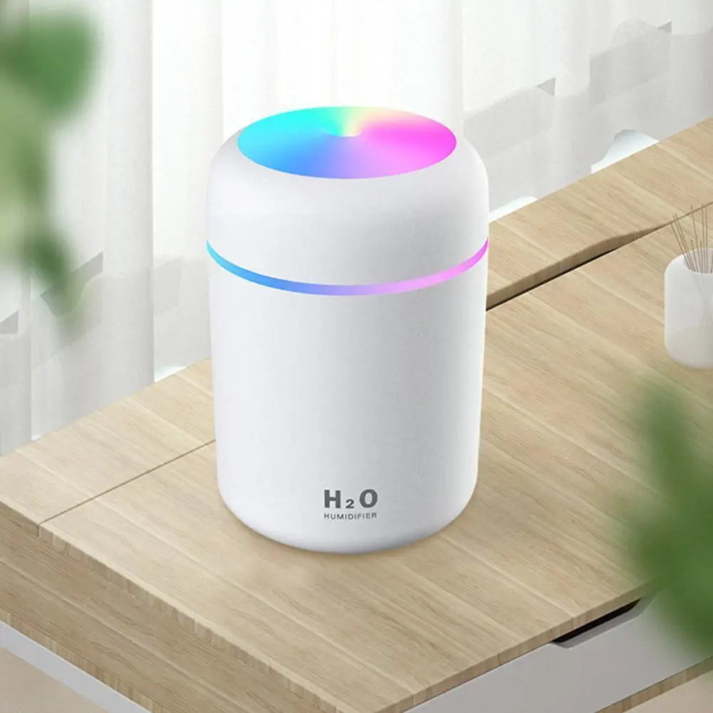 

300ml Air Humidifier Usb Ultrasonic Aroma Essential Light Soft Diffuser Humidifier Oil Mini Maker Romantic Cool Mist Purifi D3p5