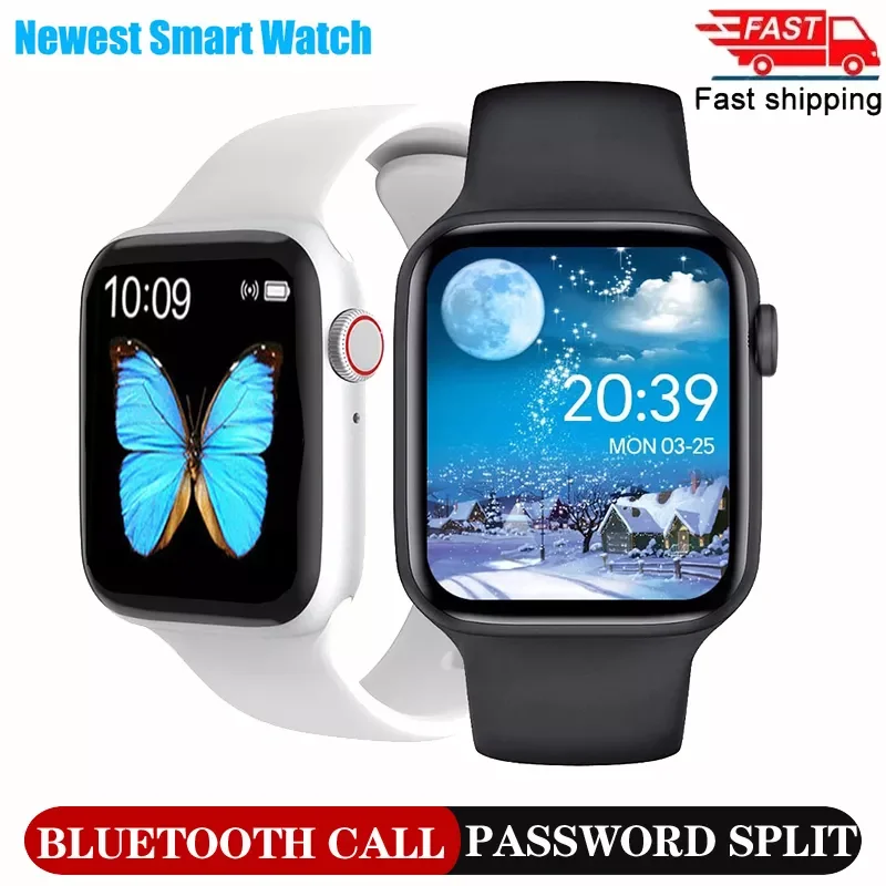 

Watch men Full Touch Bluetooth Call IP67 Waterproof HeartRate Blood Pressure Monitor Smartwatch Women For Android IOS MI