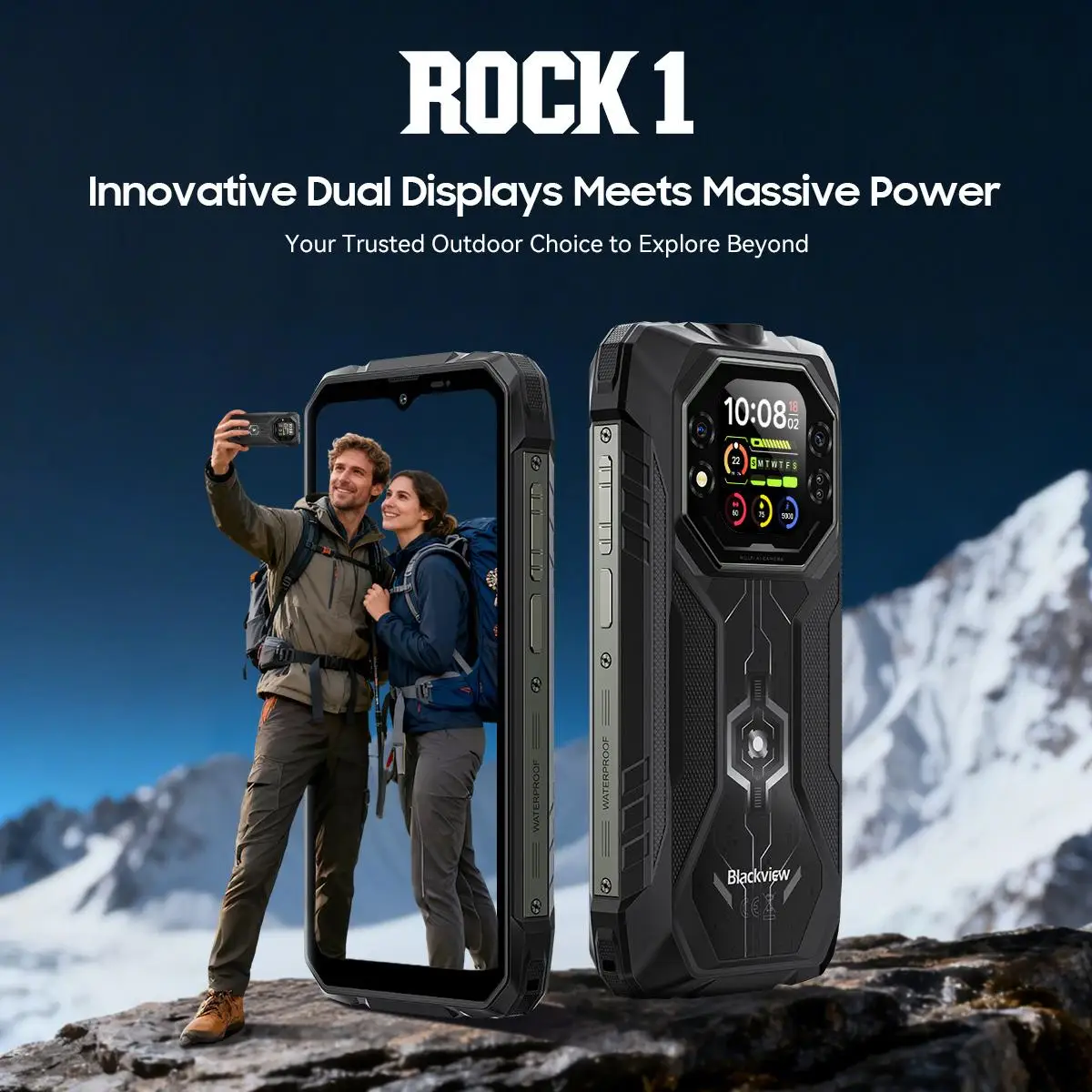 Фото Прочный смартфон Blackview ROCK 1, 6,56-дюймовый HD + IPS-дисплей, 8 ГБ + 256 ГБ, 15000 мАч, аккумулятор, 55 Вт, 16 МП, камера, 4G, Android 16, NFC №2