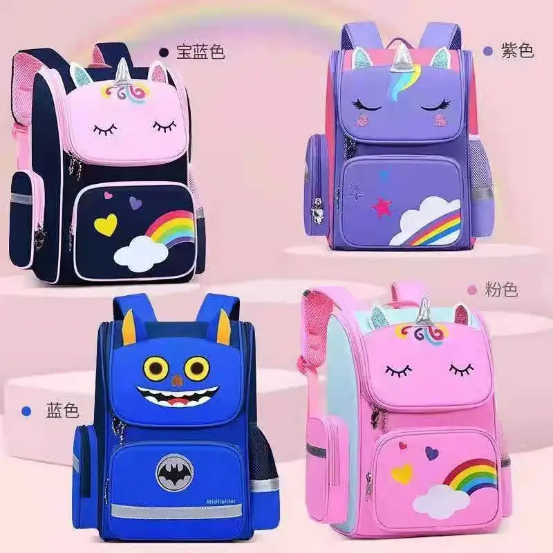 

Детские школьные портфели с рисунком, защитные ранцы для мальчиков и девочек, рюкзаки для учеников начальной школы