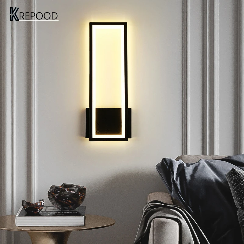 

Bedside LED Modern Wall Lamp Light for Bedroom Living Room Staircase Minimalism Home Decor Indoor Tricolor Lighting Fixture