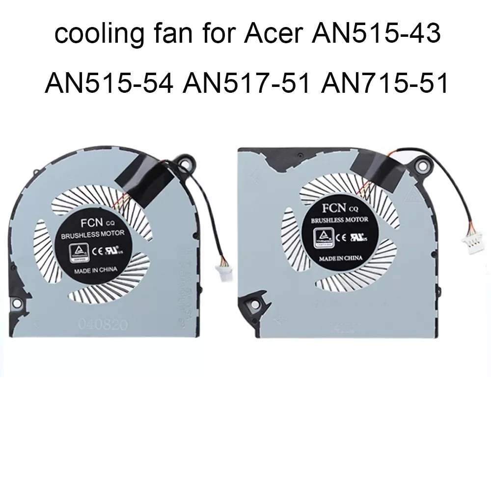 

5V Computer Notebook Cooler Fans Radiator GPU CPU Cooling Fan for Acer Nitro 5 AN515-43 AN515-54 AN517-51 Nitro 7 AN715-51 New