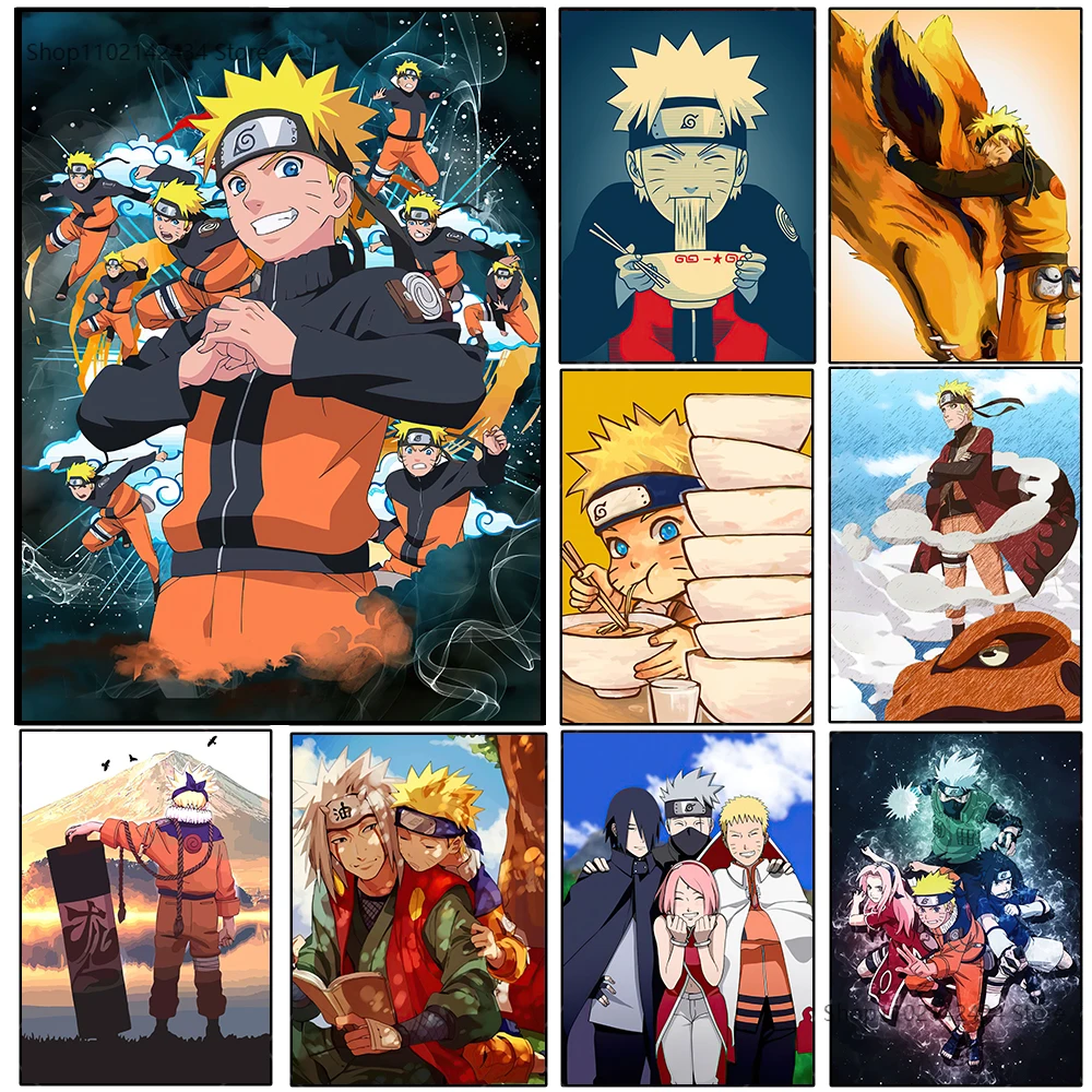 

Naruto Poster Classic Japanese Anime Posters and Prints Naruto Canvas Painting Art Wall Picture for Living Room Kid Bedroom Gift