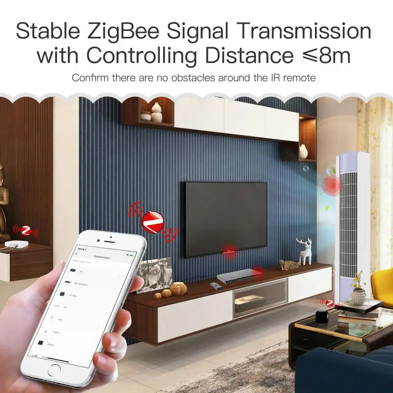 

Умный ИК-пульт дистанционного управления Tuya ZigBee, универсальный инфракрасный пульт дистанционного управления для умного дома, работает с Alexa Home