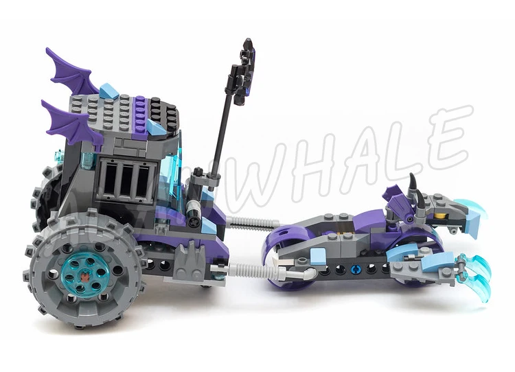224 шт. Nexoes Knights Ruina's Lock и ролик с синими когтями задняя тюремная каретка 10591