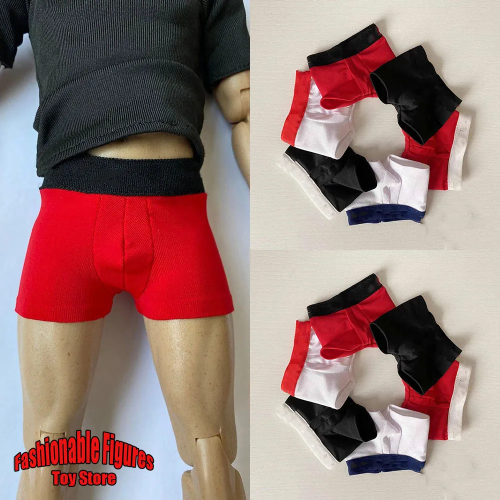 

1/6 Men Soldier Briefs Underwear Letter Printed Boxer Briefs Soft Boxer shorts Bottom Underpants For 12" Action Figure Body