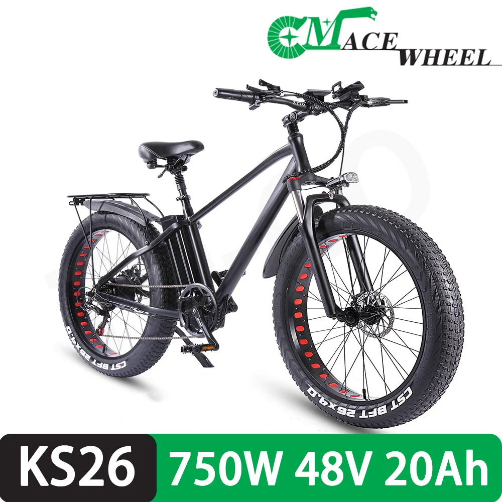 

Free VAT CMACEWHEEL KS26 E-bike Electric Bike Bicycle 750W 48V 20Ah CST 26*4.0 Tyre Foldable 26inch EU In Stock