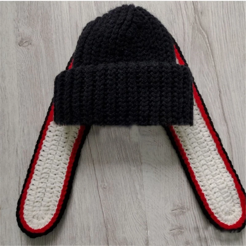 

Multi Color Knitted Hat Elastic Windproof Hat Ear Protection Warm Fluffy Winter Knitted Cycling Skiing Supplies