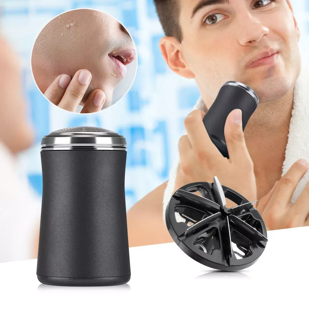 

NEW2023 Mini Men Shaver Portable Whole Body Depilator Hair Remover Trimmer Machine Wet-Dry Use Beard Edge Hair Cutting Tool
