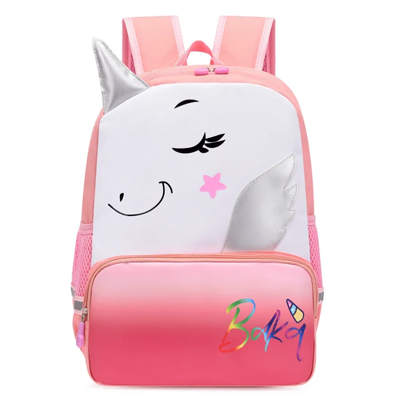 Children Unicorn Dinosaur Backpacks Primary School Student First Grade Bags Boys Girls Cartoon Gradient Backpack In Kindergarten