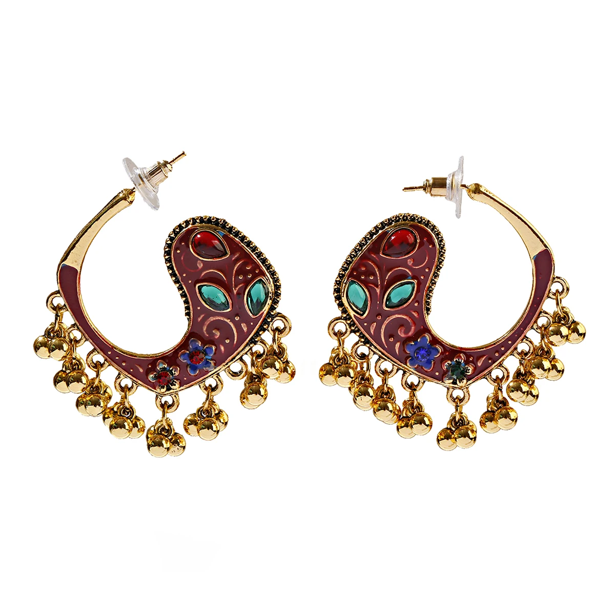 2022 модная металлическая кисточка Jhumka индийский этнический геометрический Болливуд (art.: 3920bcf0883bb) - 3920bcf0883bb