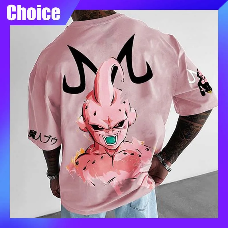 Мужская Хлопковая Футболка Большого Размера С Принтом Dragon Pearl Z Buu Топ В Стиле