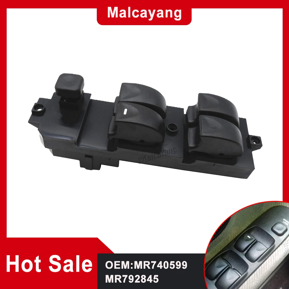 

High Quality Side Power Window Switch For Mitsubishi Carisma Space Star 1995-2006 MR792845 MR740599 Front Left Hand Driver