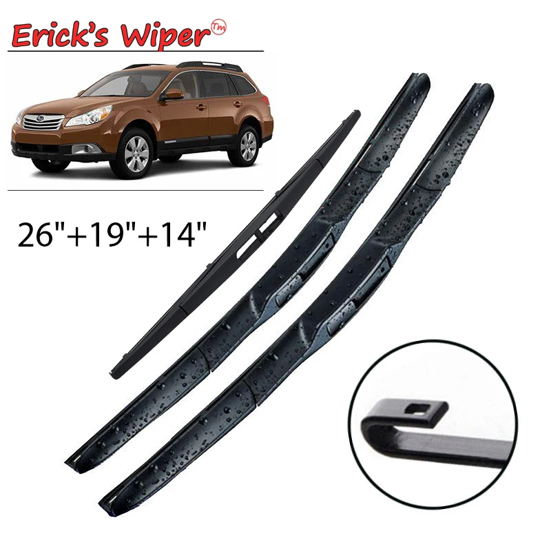 

Комплект щеток стеклоочистителя Erick's Wiper LHD для Subaru Outback BR/BM 2009-2014 Лобовое стекло 26 "+ 19" + 14"