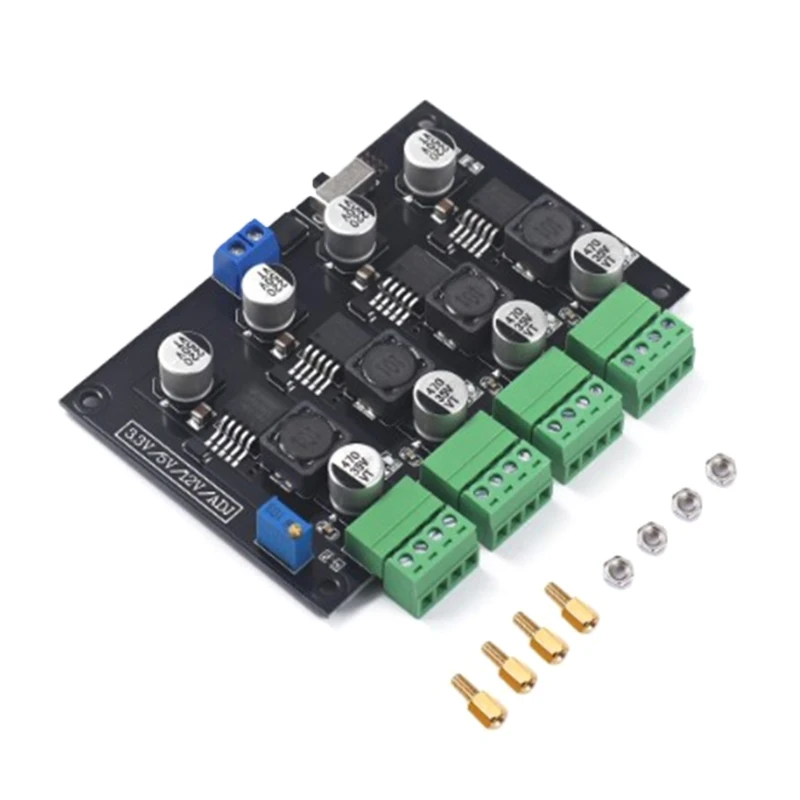 

LM2596 Multi-channel Switching Power Supply Modules with 4 Multi-Channel Outputs Support 3.3V/5V/12V/ADJ Drop Shipping
