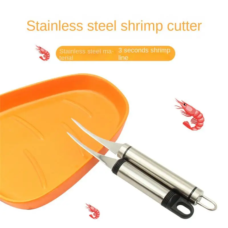 

Stainless Steel Shrimp Line Stripper Peeling Cleaning Cleaning Shrimps Intestines Fish Belly Knife Hanging Storage Safe And Fast