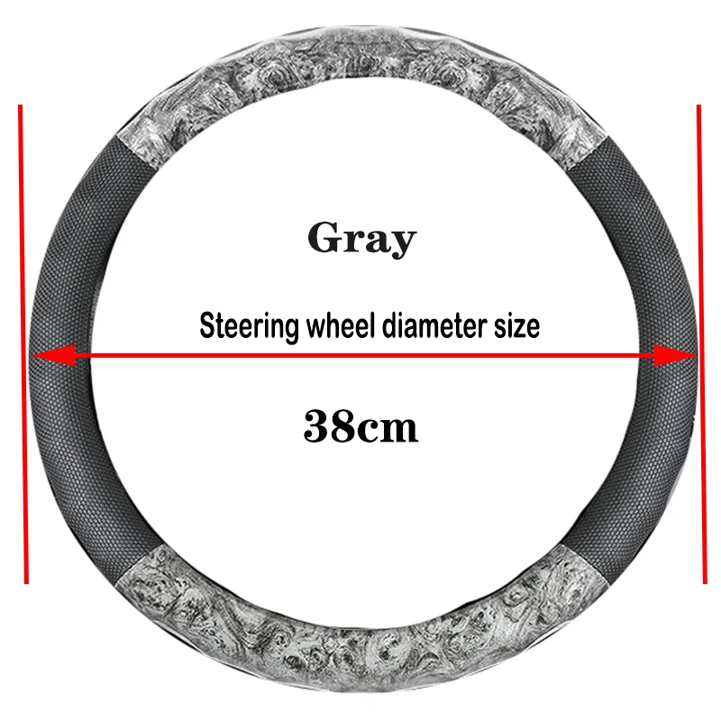 

Автомобильный Грузовик Автобус Грузовик Тяжелая модель для 38 40 42 45 47 50 см Оплетка на руль красное дерево зернистость Нескользящая
