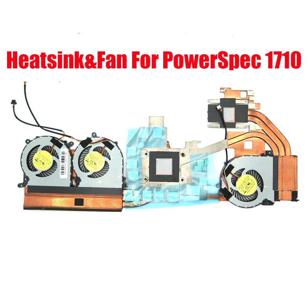Радиатор для ноутбука и вентилятор для PowerSpec 1710 DC5V 0.5A 3PIN Новый