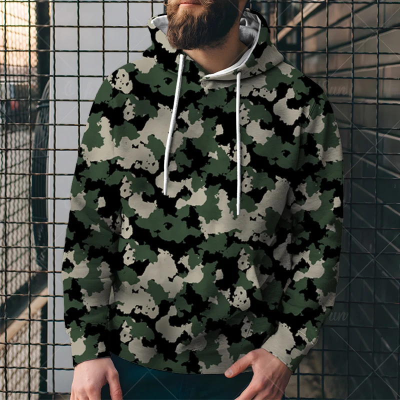 

3D Camouflage Clothing Series Spring Autumn Men And Women Hoodies Fashion Streetwear Fashion Long Sleeve Sweatshirt Casual Coat