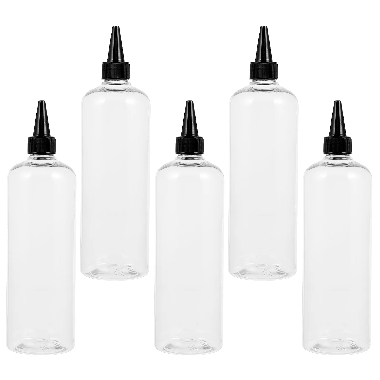 

5pcs Plastic Refillable Bottles for Hair Coloring Hair Dye