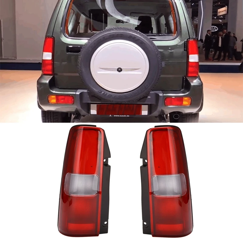 

2PCS Car Rear Bumper Tail Light Fog Lamp Shell for SUZUKI Jimny 2006-2016 No Bulbs