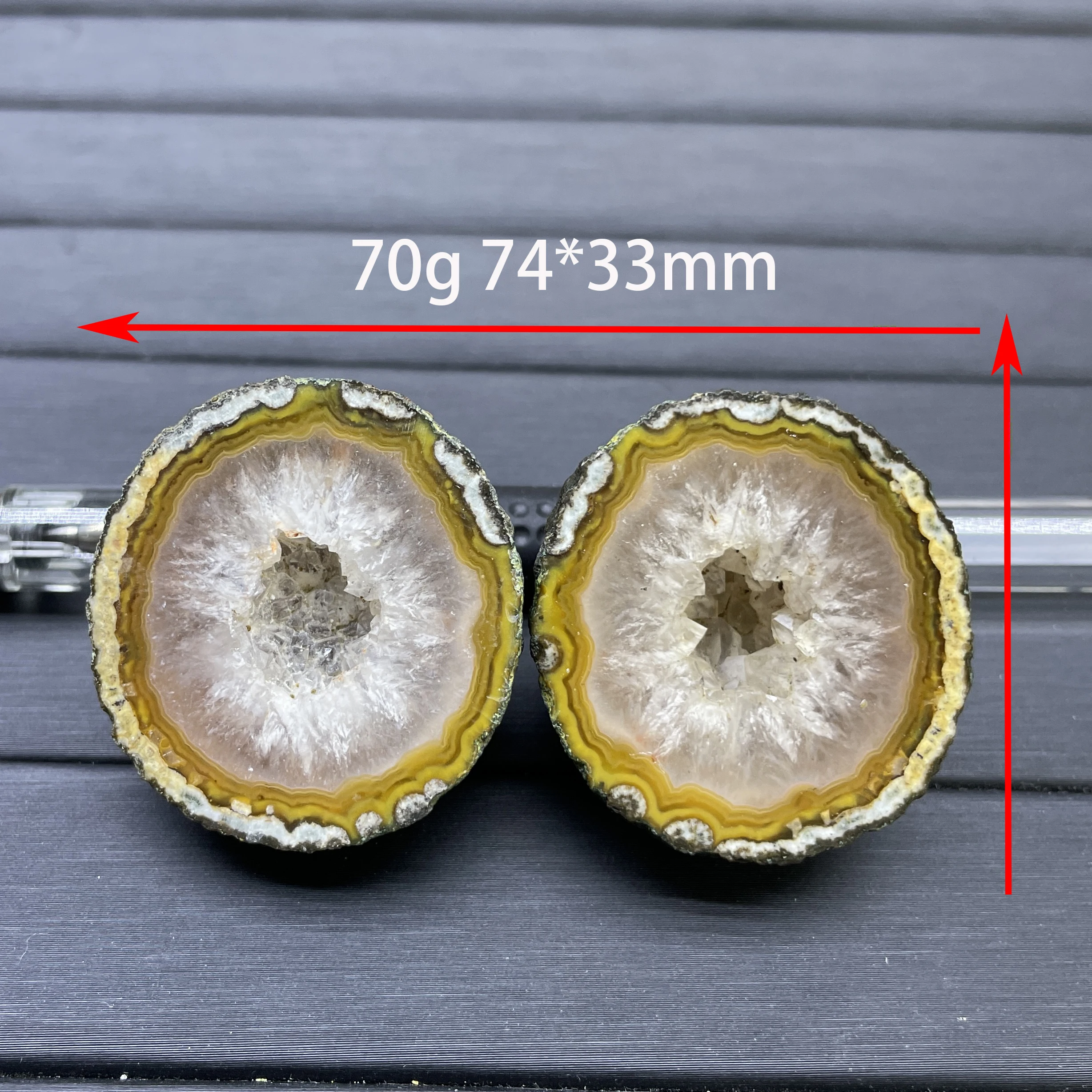 Натуральный красочный камень Zhanguo красный агат жеод полированный оникс Кристалл