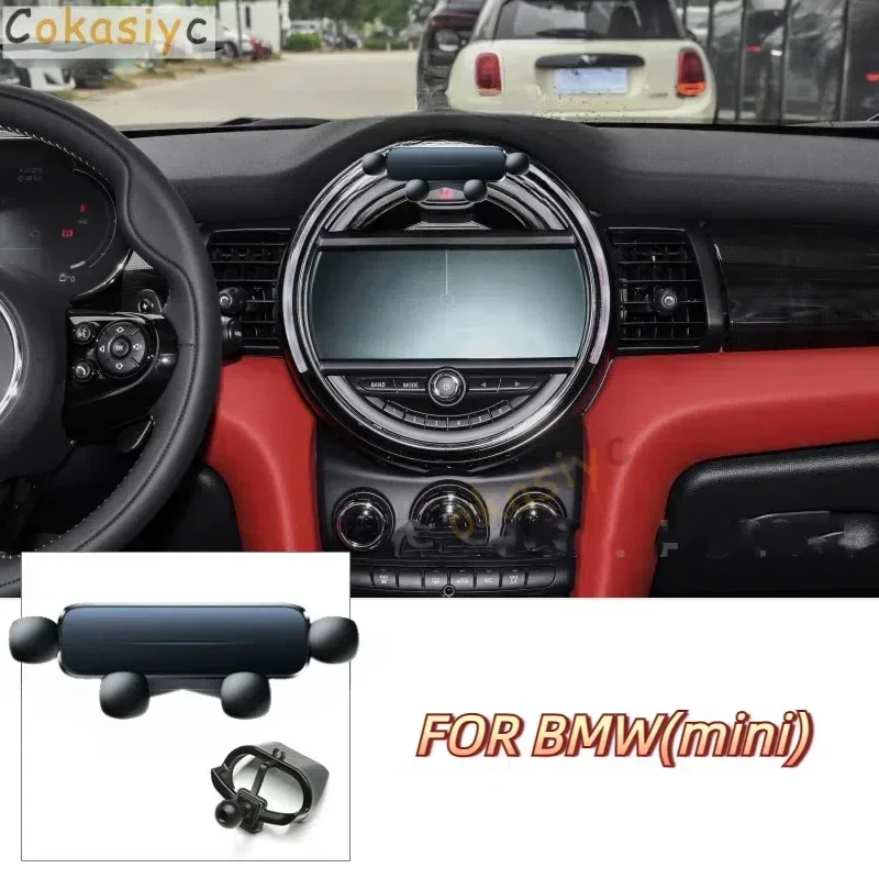 Фото Автомобильный держатель для мобильного телефона Gravity для MINI Cooper Countryman F60 F56 One F54 F55, крепление для воздуховыпускного отверстия, GPS, подставка, аксессуары №1