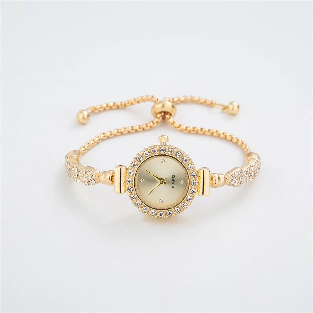 2pcs Femme Luxury Steel Women Bracelet Watch Montre Band Quartz Wristwatch Female Clock Relogio Feminino Hand Bangle Saati Gift