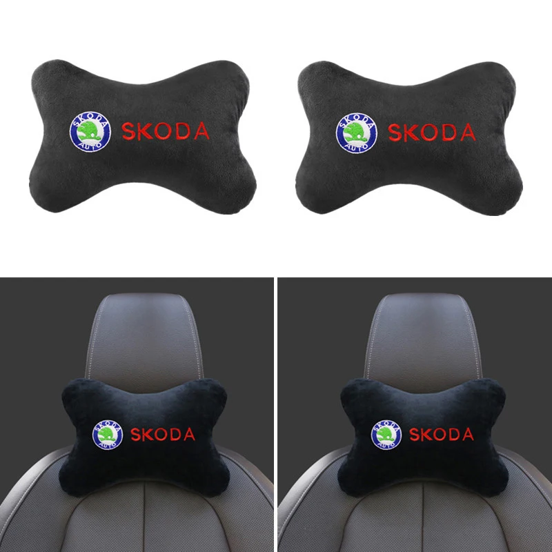 

2Pcs Car Seat Headrest Pillow Neck Protective Cushion For Skoda Octavia A3 3 A5 A7 Fabia 2 Rapid Kodiaq Superb Scala Kamiq Karoq