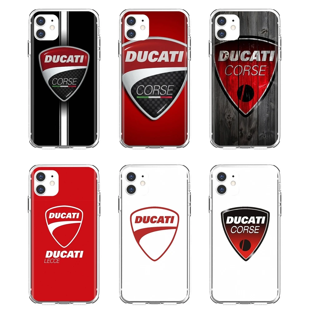 Дизайнерский силиконовый чехол для телефона Ducati-Moto-Logo Samsung Galaxy S10 S10E S20 FE S21 S30 S8 S9 S7