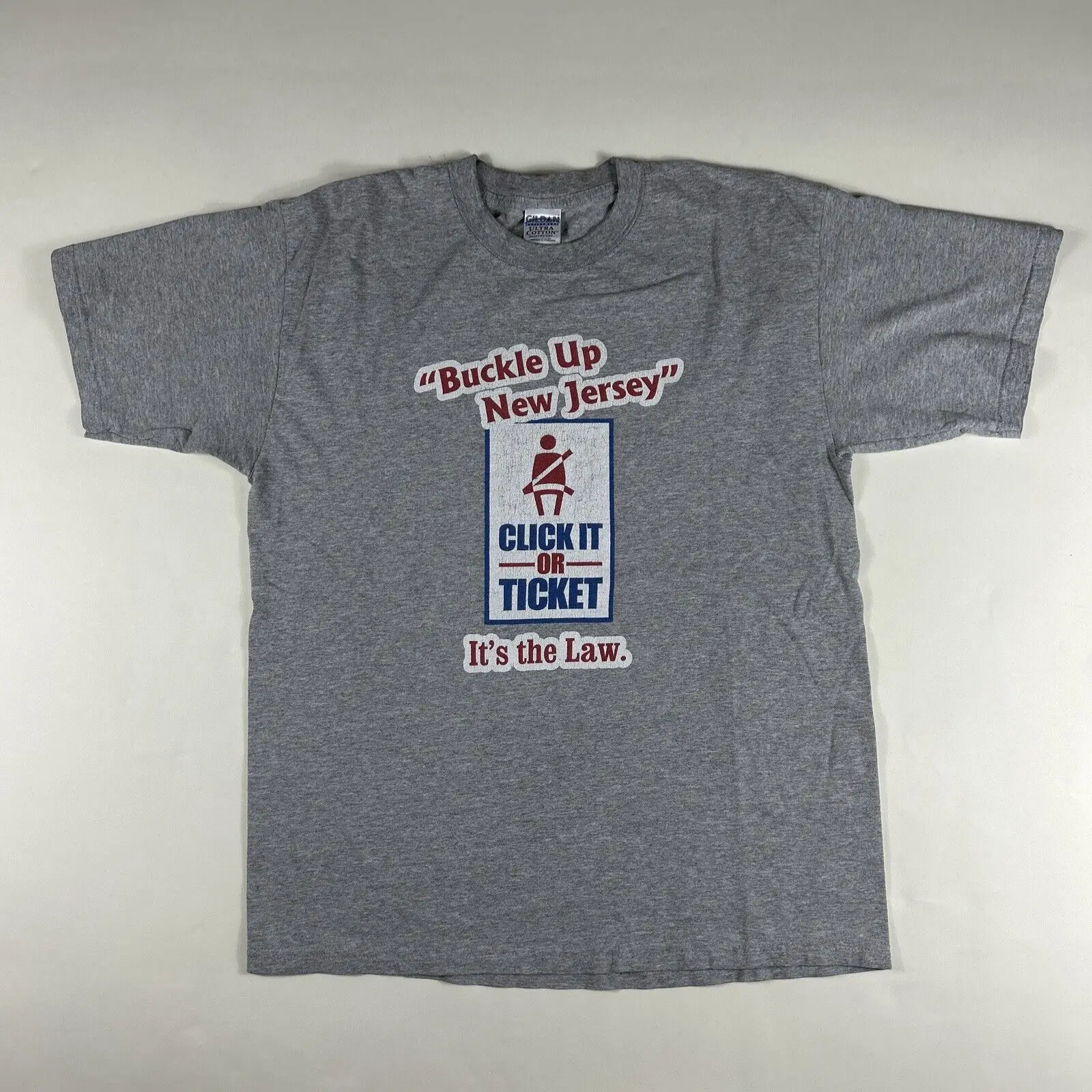 Винтажная футболка с кликом или билетом новая пряжкой размер L