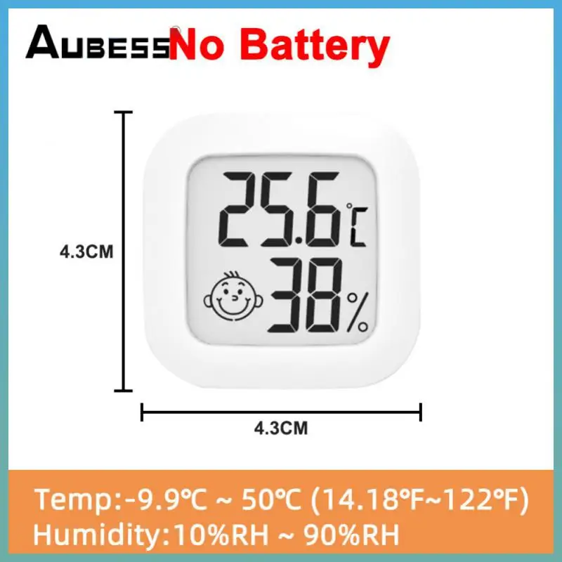 

Mini Upgrade Room Thermometer Gauge Weather Station Temperature Humidity Meter Sensor Indoor Smiley Lcd Digital Room Indoor Room