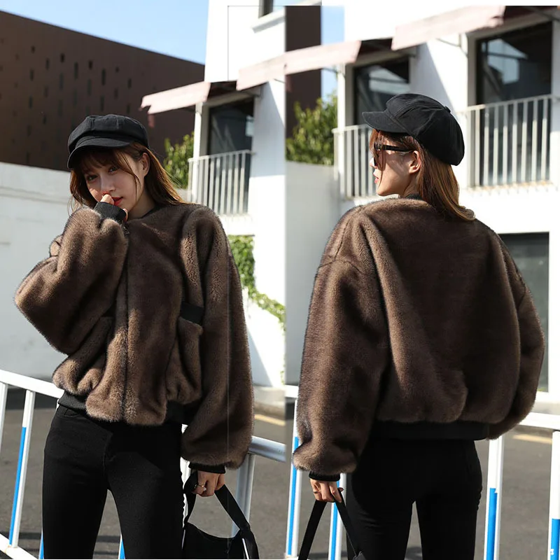 real women mink coats female mink fur coat genuine long fur coat ladies winter clothes oversize 6xl 5xl 7xl imitation fur coats
