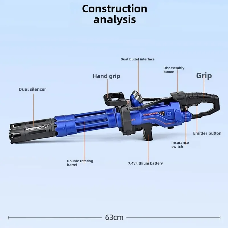 Игрушка-пусковая установка для водяных бомб Gatling электрический шариковый